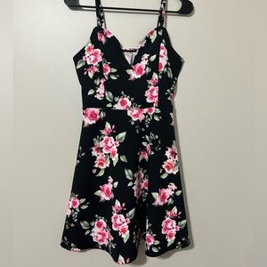 No Boundaries Floral Dress Large
